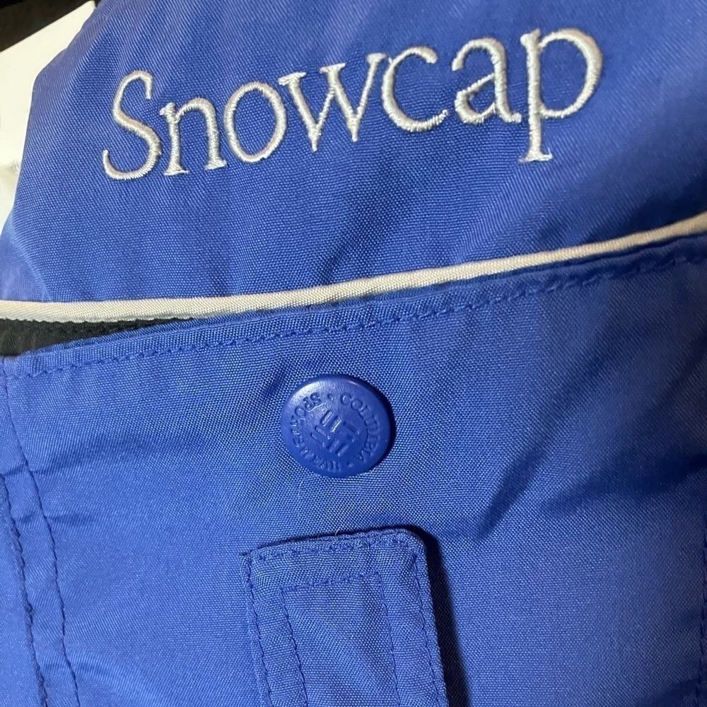 Columbia Sportswear Blue Snowcap Ski Snowboard Jacket Snap-Zip Lined L - Picture 4 of 11
